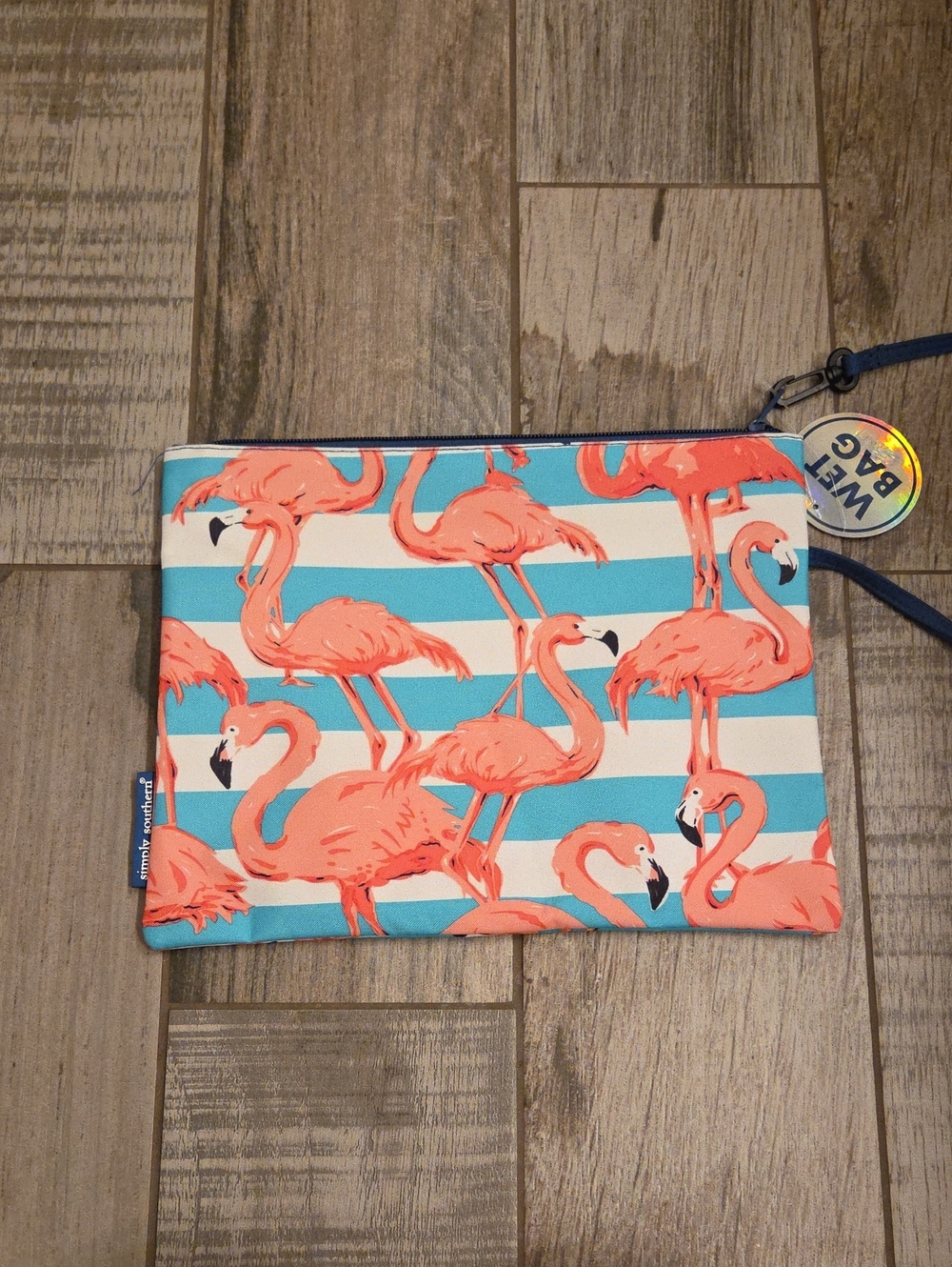 NWT Simply Southern Wet Bag - Flamingos
